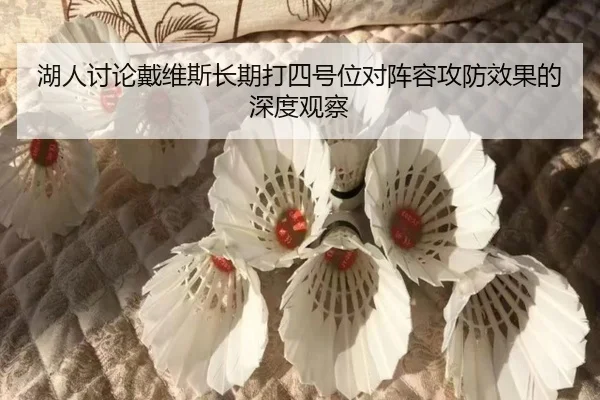 湖人讨论戴维斯长期打四号位对阵容攻防效果的深度观察